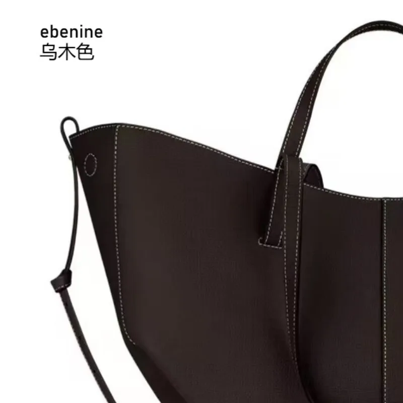 Skórzana torba typu tote w stylu retro, nowy model 2026, modna damska torba crossbody, duża pojemność i wszechstronna konstrukcja.