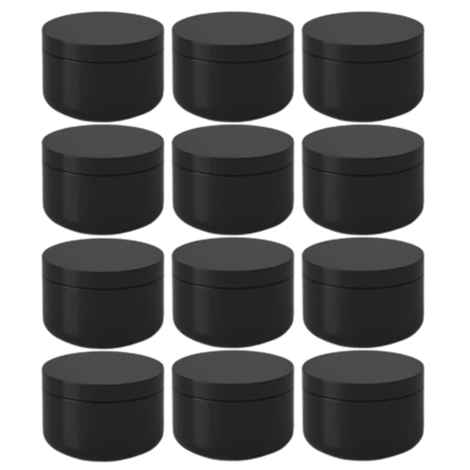 12Pcs Protable Aluminum Cans 50ml with Buckle Storage for Sweets Cosmetics Women
