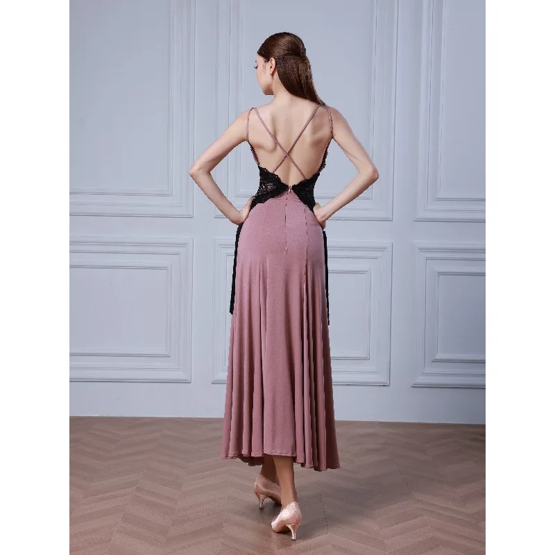 customized TID modern dance dress ballroom dance waltz big swing dress high-end women's vestito latino americano donna