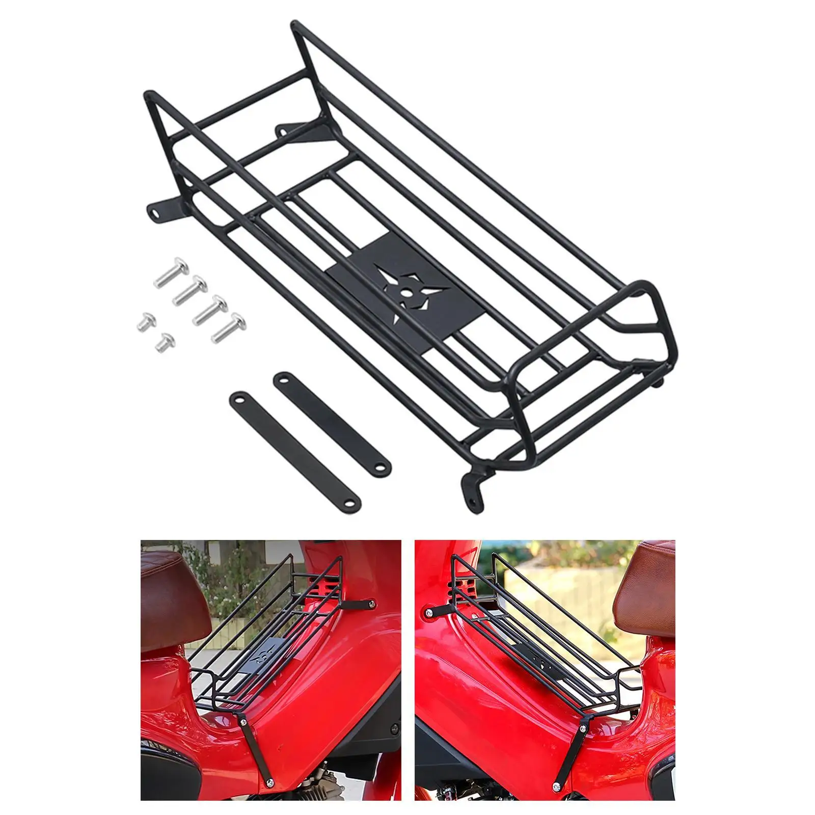 

Motorcycle Luggage Holder Bracket Center Rack Carrier Easy to Install Convenient