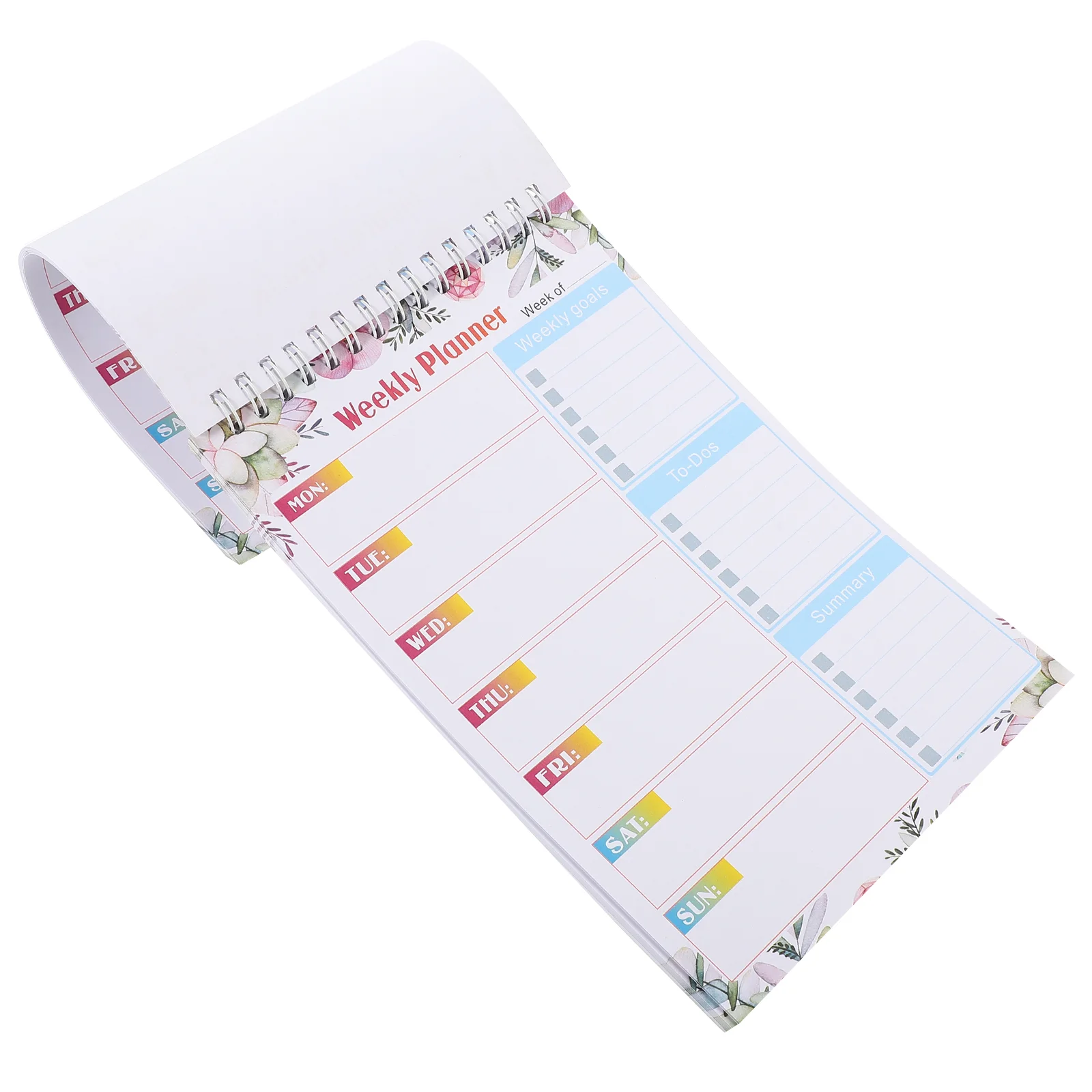 

Memo Pad Work Schedule Planner Notepad Planning Pads Daily Desk Tear off Tabs Spiral for