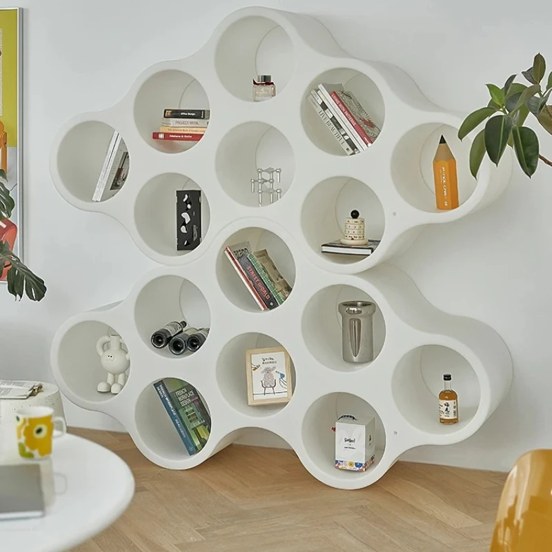 Cloud bookshelf, ancient hole in the wind, storage rack, living room decoration photography props
