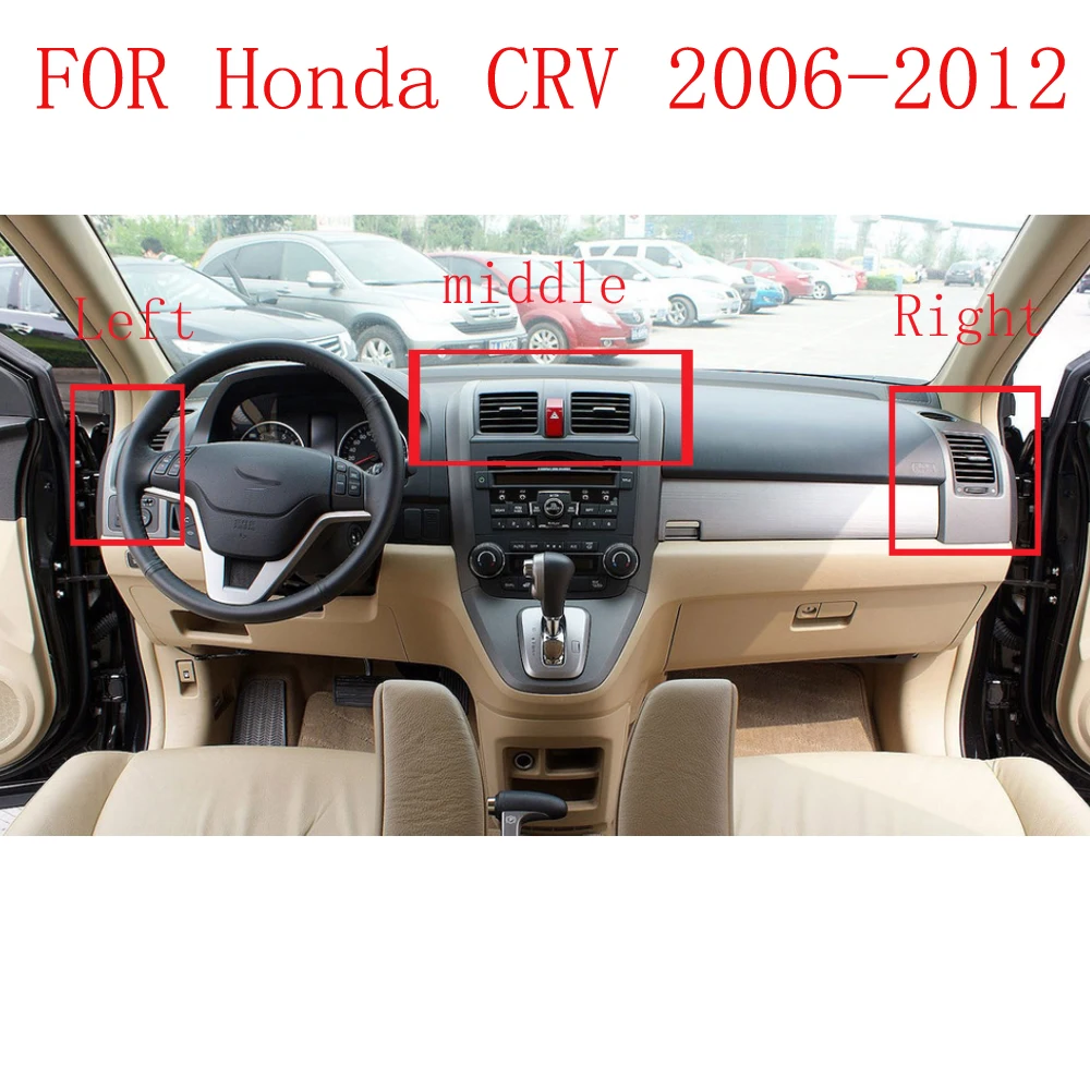 

Applicable to CRV 2007-2011 RE2/RE4 Center console air outlet Central air outlet frame Air outlet paddle