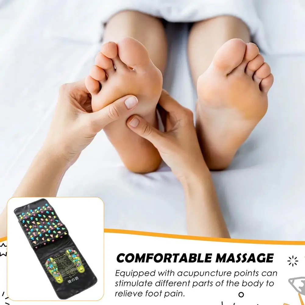 

Коврик для акупрессуры, массажный коврик для ног — текстурированный дизайн из булыжника для рефлексологии, облегчения боли, улучшения кровообращения и расслабления P9B9