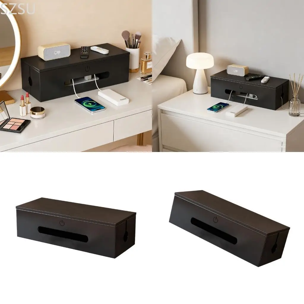 SZSU Smooth 32cm Cord Concealer Box For Office Or Home Combining And Steel