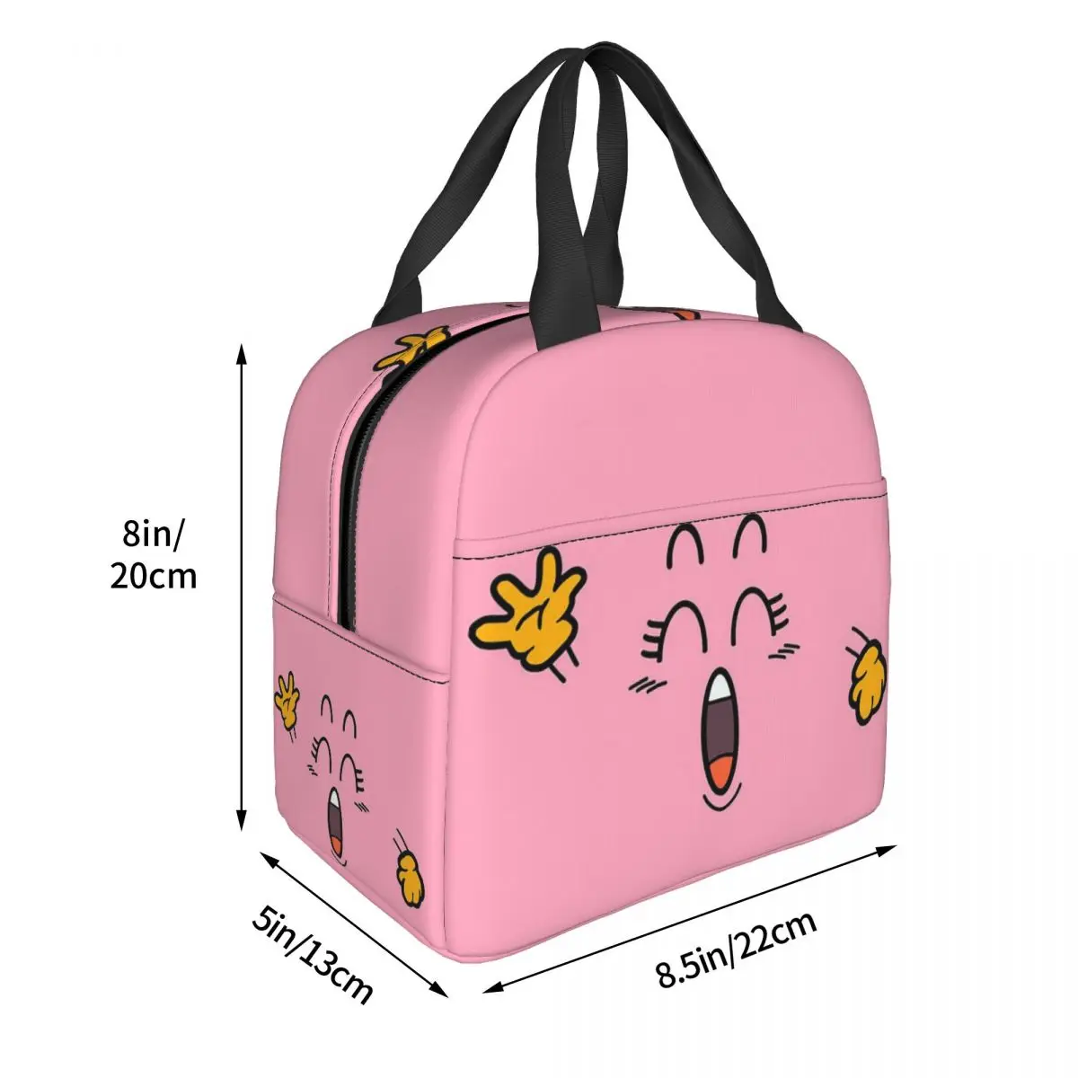 Dr Slump Arale's Pink Poop Lunch Bags Insulated Bento Box Portable Lunch Tote Picnic Bags Cooler Thermal Bag for Woman Student