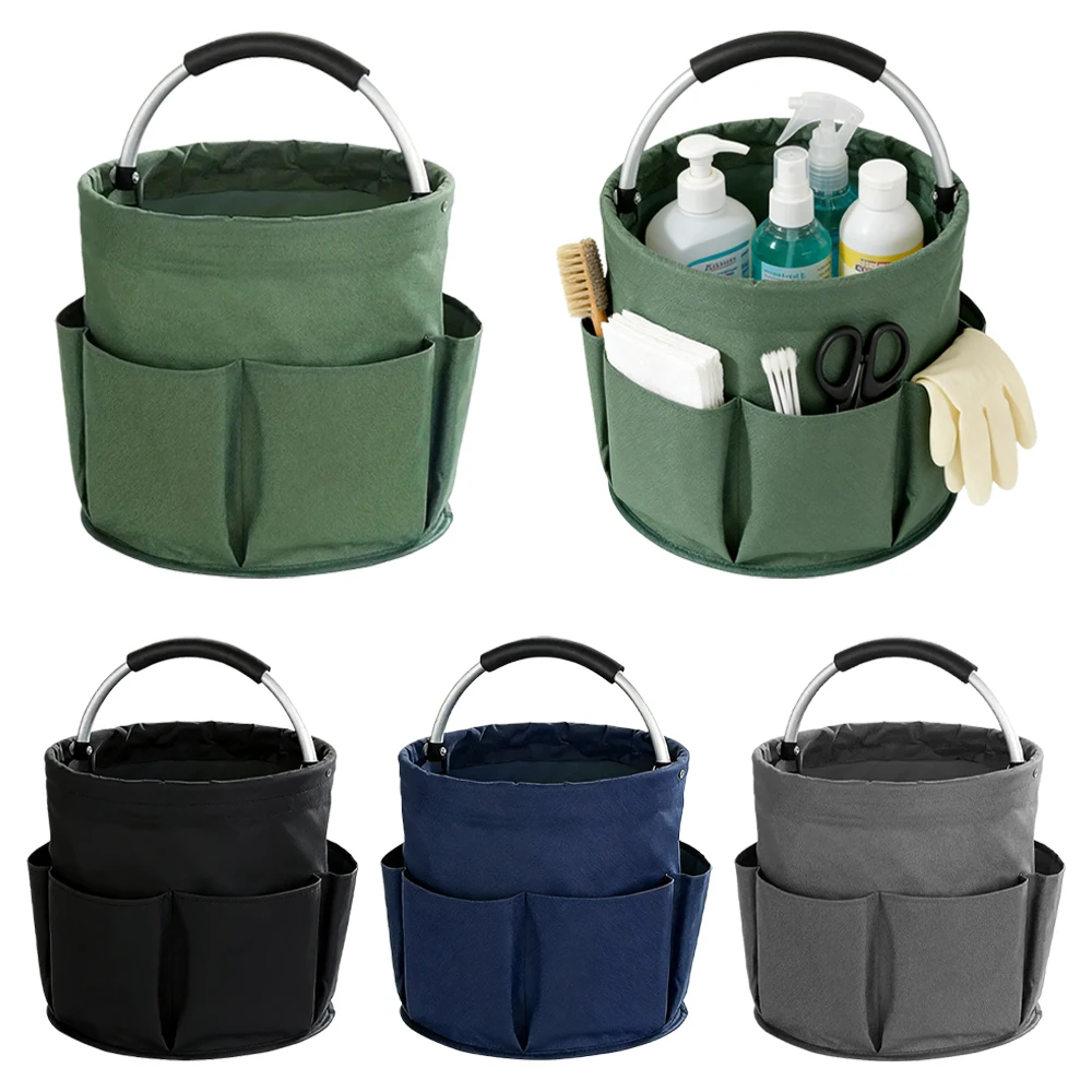 

Portable Foldable Picnic Basket Large Storage Organizer Bag Oxford Cloth with Handle for Garden Camping Beach Outdoor