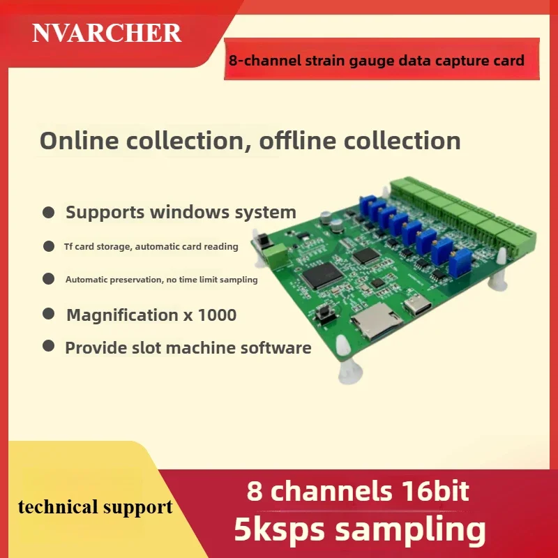 SmCp8-channel Strain Gauge Data Acquisition Module Transmitter