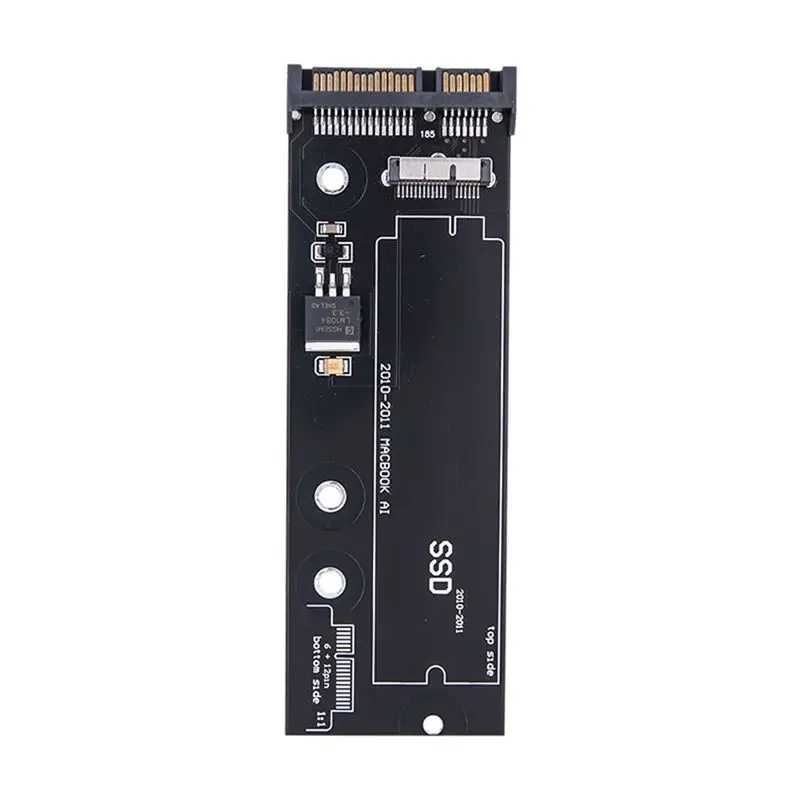 ABGI SSD to for SATA Converter Card for 2010 2011 for Mac Air 6+12 Pin A1369 A1370 A1375 A1377 Black Upgrade Adapter