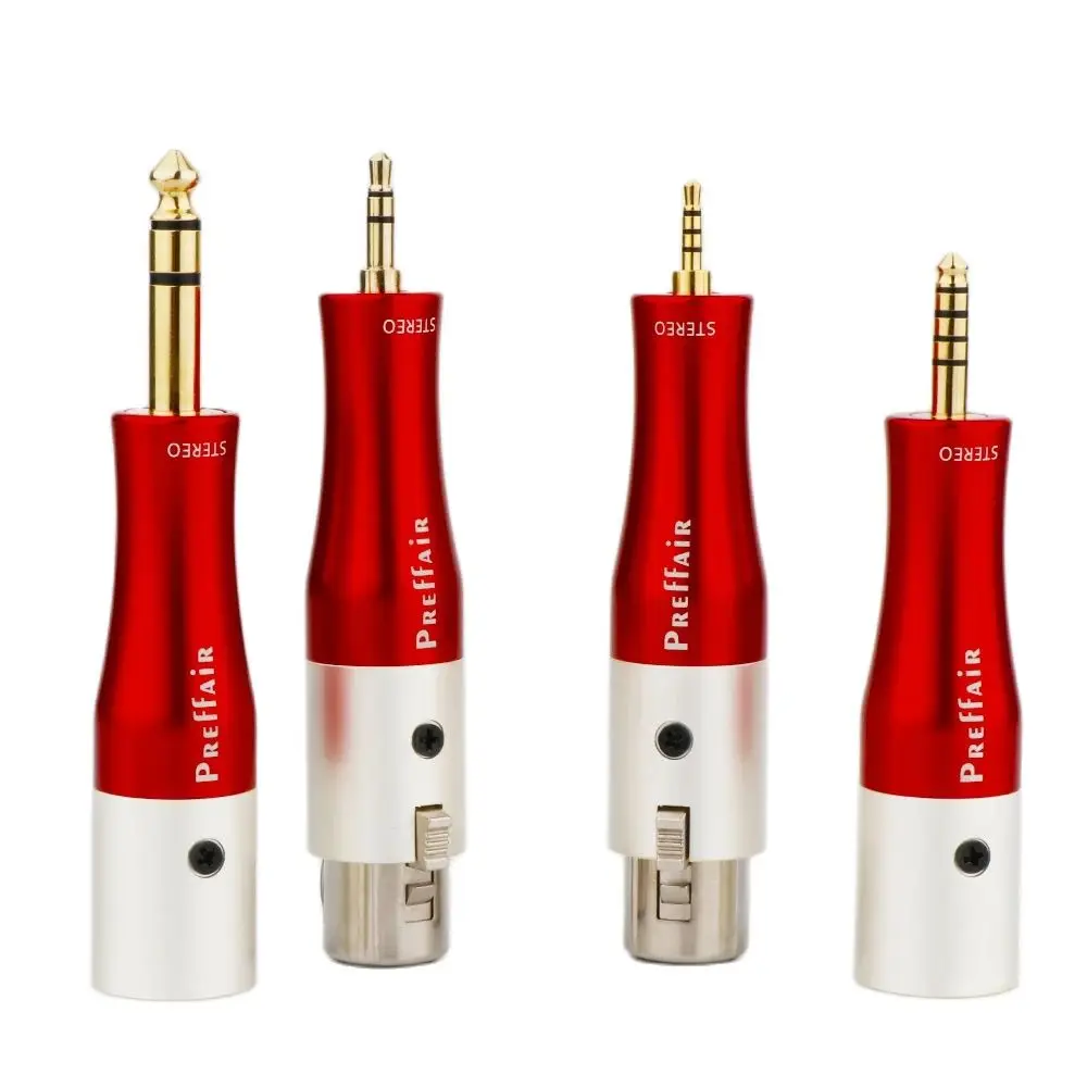 1PCS Hi End 4Pin XLR To 4.4 6.35 2.5 3.5mm Male Mono Jack Gold Plated Lead Adapter Microphone Male to RCA Female Leader Adapter