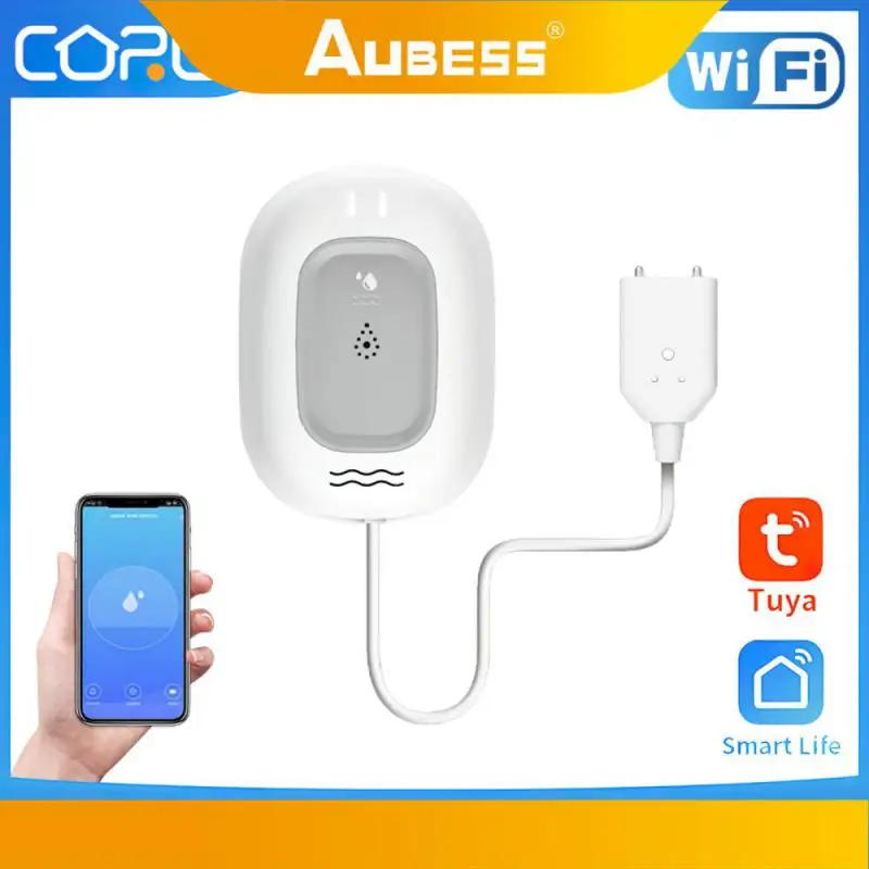 Water Leak Sensor Tuya Chargeable Dual Leak Probes Wifi Smart Home Smart Home Security Alarm Multifunction 100db App Control New