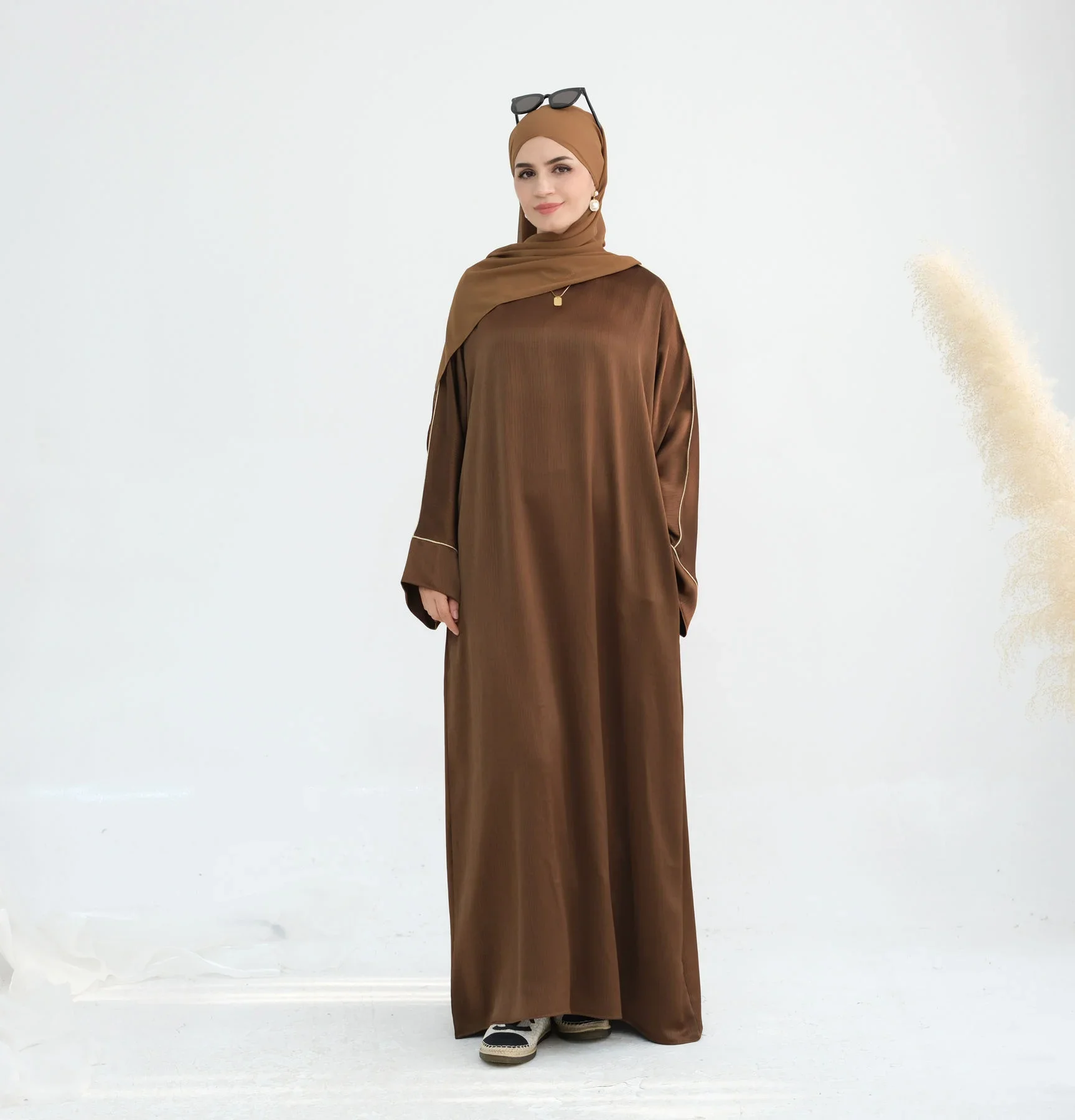 

Ramadan Abayas for Women Muslim Modest Dress Dubai Turkey Kaftan Eid Djellaba Kebaya Caftan Marocain Femme Islam Clothing Robe
