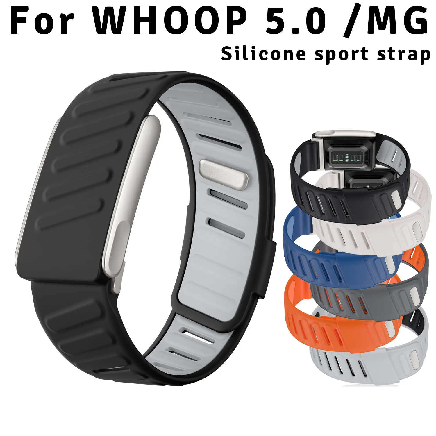 Sport Silicone Watch Strap for whoop 5.0 MG Wristband Watch Band Bracelet