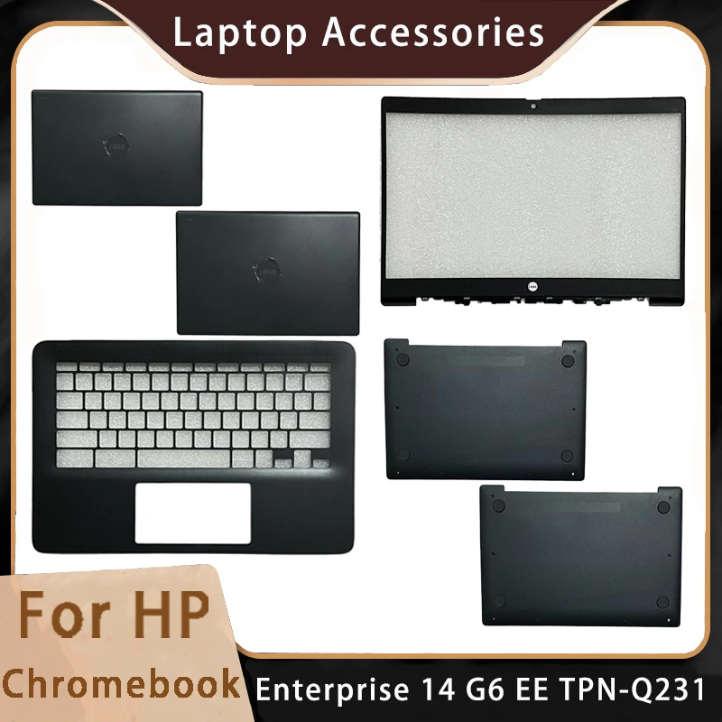 Новинка для HP Chromebook Enterprise 14 G6 EE TPN-Q231; Заменяемые аксессуары для ноутбуков, задняя крышка ЖК/Передняя панель/нижняя часть с логотипом