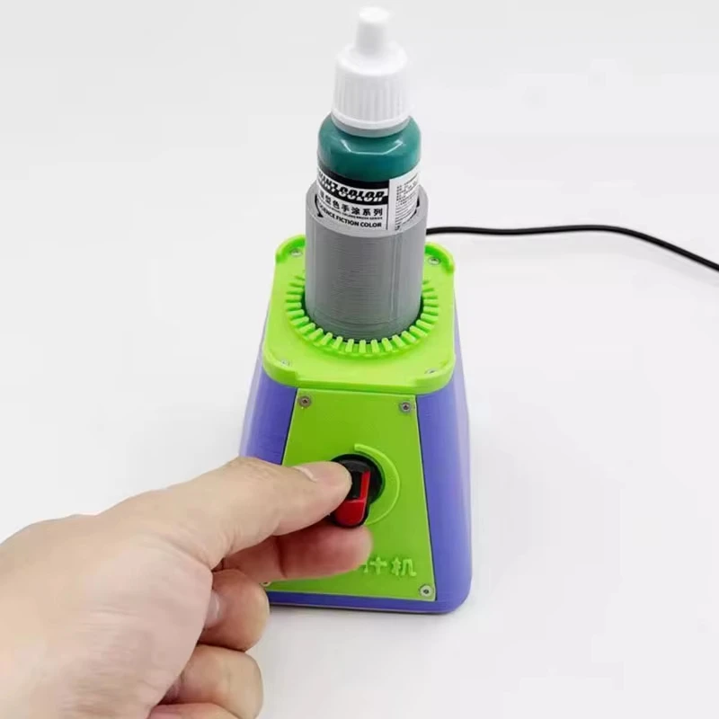 Electric Model Paint Mixer for 19 25mm Bottles Micro-Eccentric Vibration Suction Cup Tattoo Ink