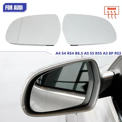 Rearview Mirror Glass Door Wing Mirror Heated Side Mirror Glass for Audi A4 S4 RS4 B8.5 2011-16, A5 S5 RS5 B8.5 10-16, A3 8P RS3