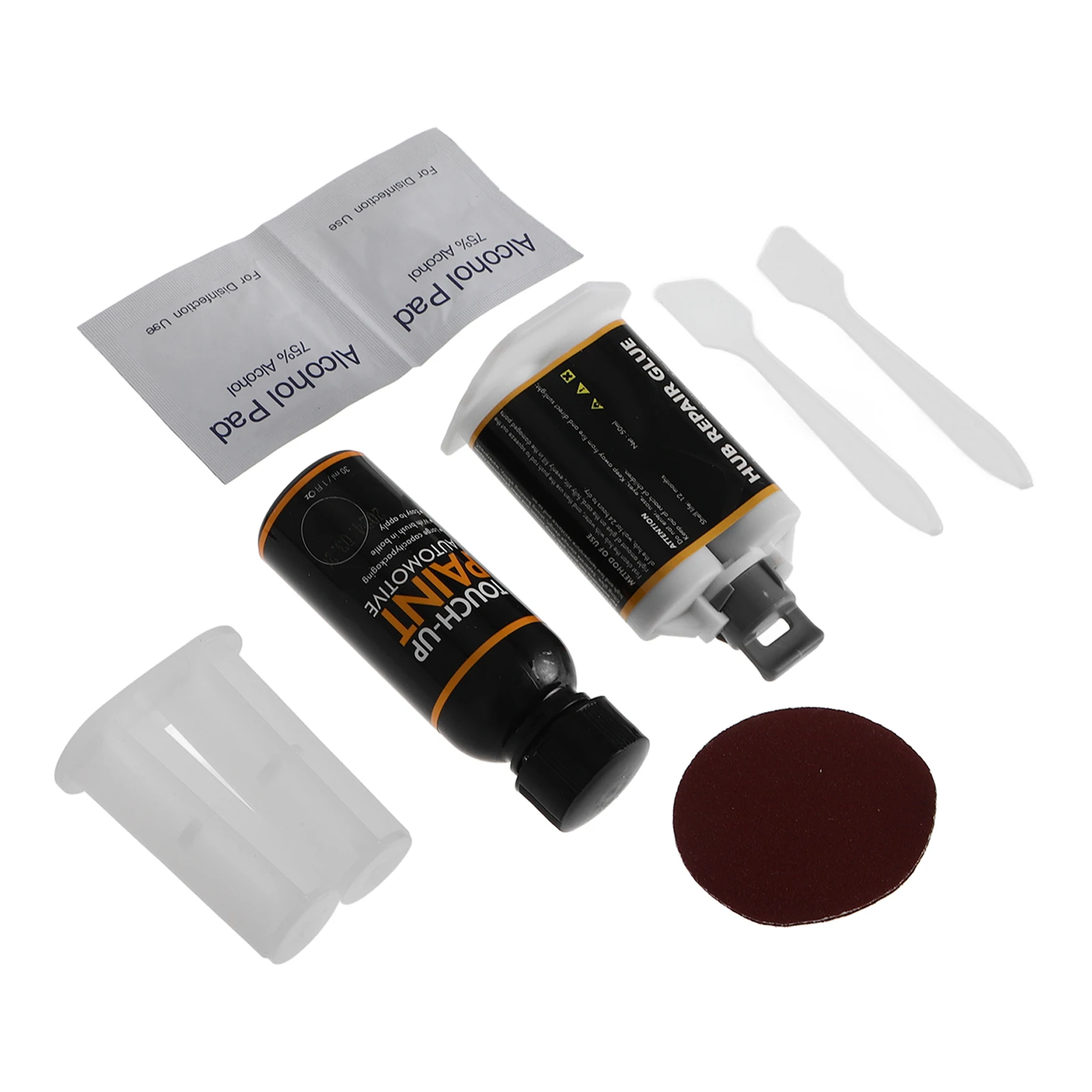 

Wheel Rim Repair Tools Scratch Touch Up Paint Pen Black Adhesive Metal Glue Steel Hole Filler Alloy Polishing Kit Tire Curb Rash