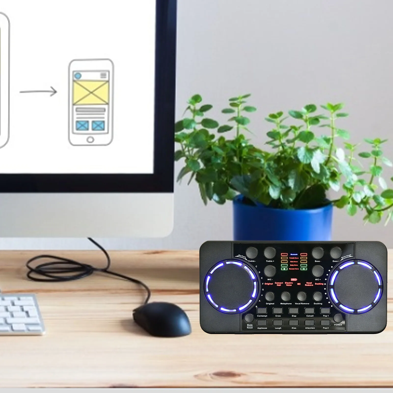 V300 برو البث المباشر كارت الصوت 10 المؤثرات الصوتية 4.0 جهاز التحكم في الصوت خلاط ل DJ الموسيقى استوديو تسجيل كاريوكي