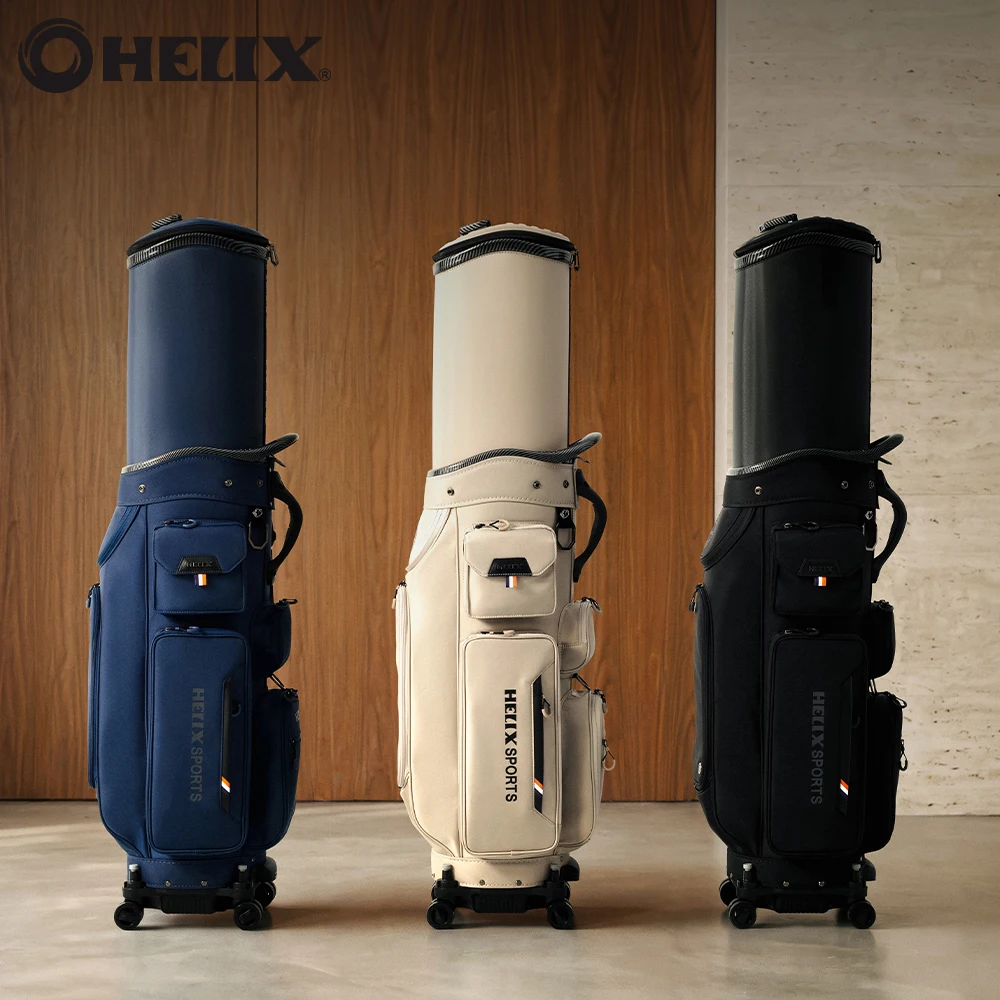 HELIX Retractable Golf Bag with Lockable Wheels for Many Uses Durable and Lightweight Nylon