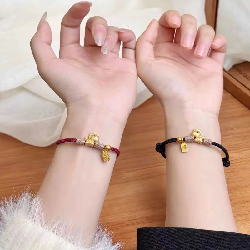 2026 Cute Little Horse Bracelet Woven Rope Jewelry for Men And Women Continuous Good Luck Charm for 26 Years