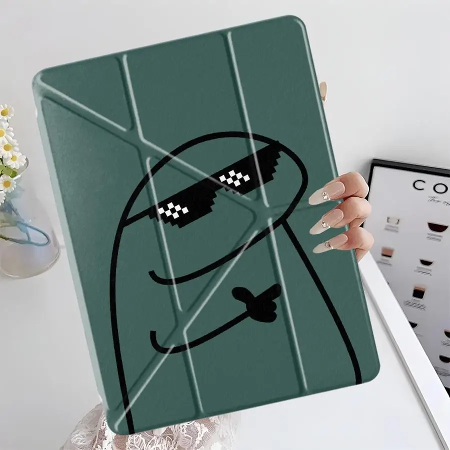 

Чехол для планшета iPad Air 4 5 M3 M2 1 2 M4 11 дюймов Mini 6 7 Pro 11th 10th 9th 8th 7th 12.9 дюймов 2025 с Y-образным держателем-подставкой