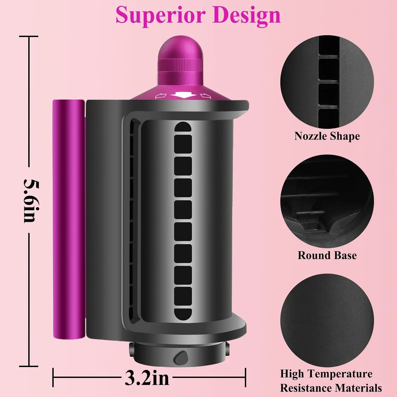 Anti-Flight Flyaway Attachment Nozzle for Dyson Airwrap Smoothing Dryer Accessories for Dyson Air wrap HS05 HS01 Nozzle