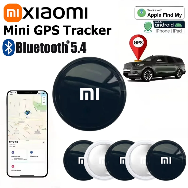 Мини-система GPS-трекера Xiaomi FindMy App Airtag Smart Bluetooth 5,4, локатор, сумка для поиска детей, ошейник для домашних животных с трекером