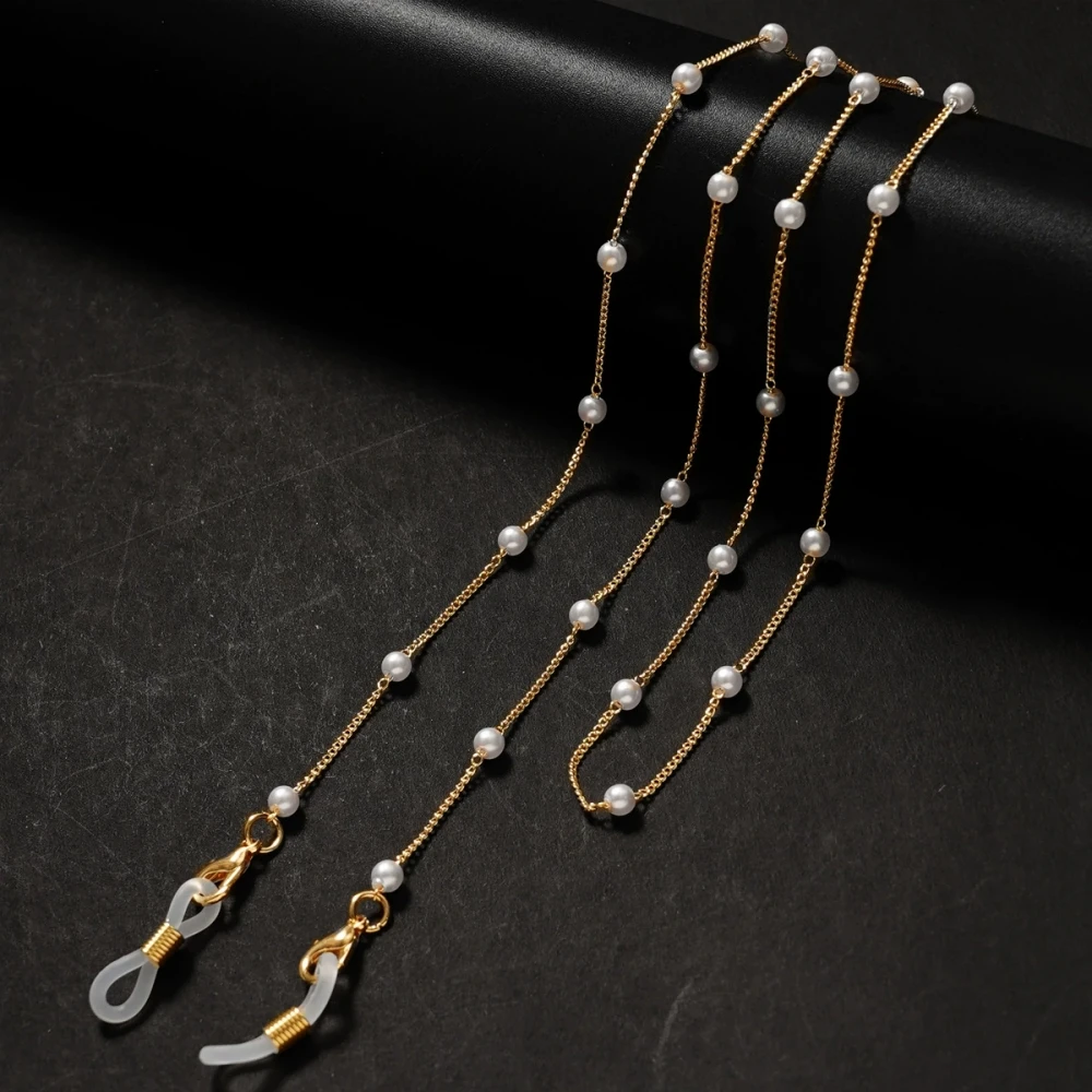 Sonnenbrillenketten für Damen, Acryl-Perlen-Kristall-Brillenketten, Brillenband, neu, modischer Schmuck, Großhandel – Detail 8