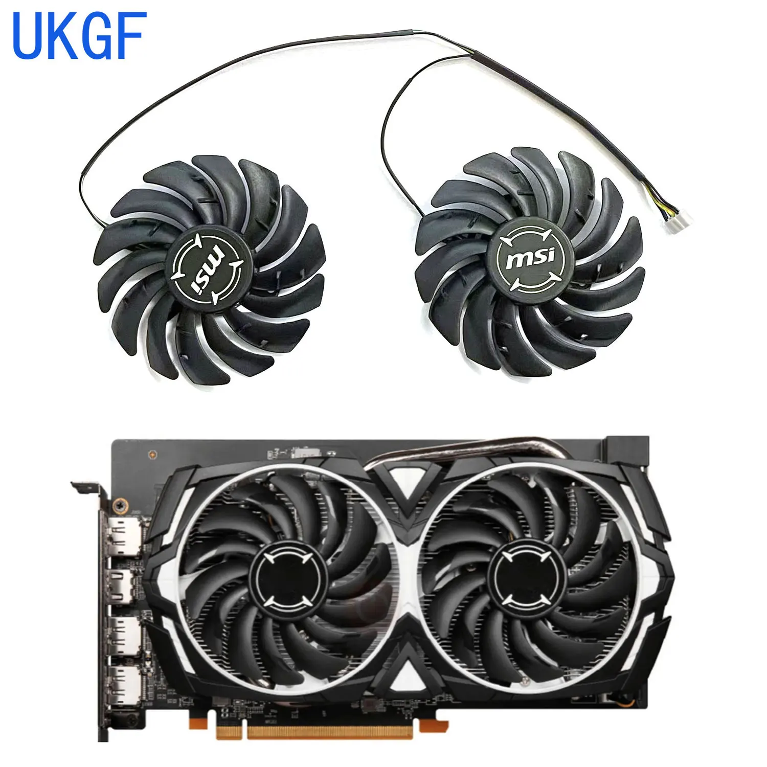 

Brand new 85MM 4PIN PLD09210S12HH RX6600 GPU fan for MSI Radeon RX6600 8GB ARMOR V1 graphics card