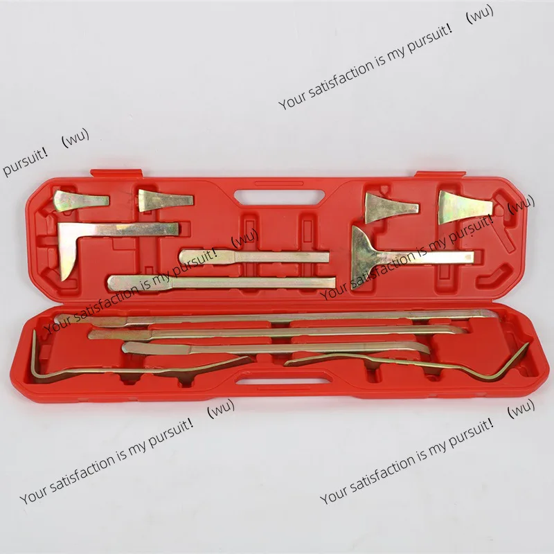 13-Piece sheet metal crowbar tool car depression repair set, sheet metal concave and convex pit repair