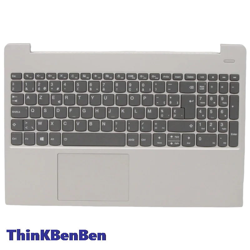 BE Belgian Grey Keyboard Upper Case Palmrest Shell Cover For Lenovo Ideapad S340 15 15IWL 15IML 15API 15IIL 5CB0S18776