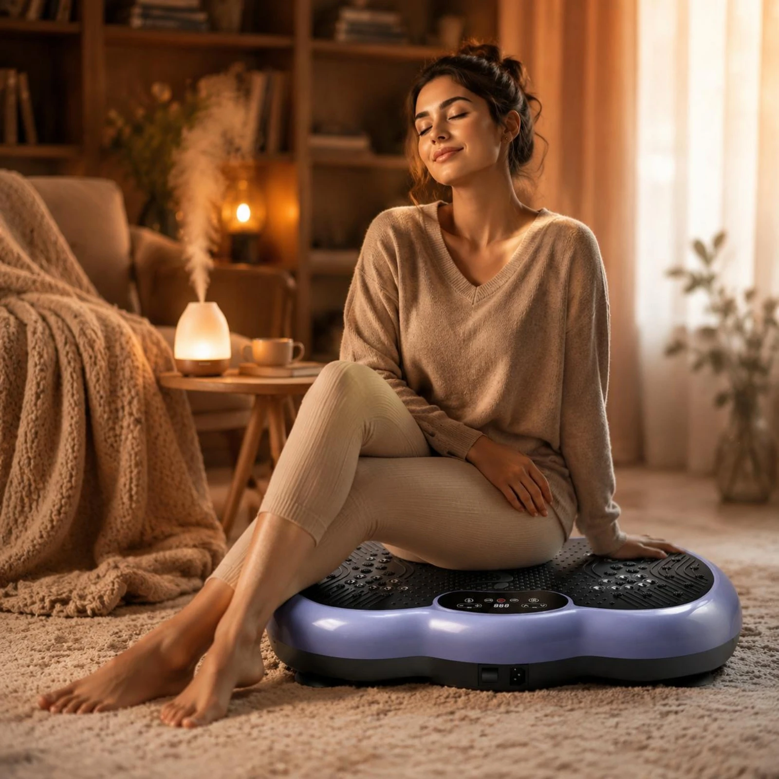 

Vibration Plate Adjustable Speed Whole Body Vibration Machine Vibrating Fitness Platform Anti-Slip Surface Vibrate Board