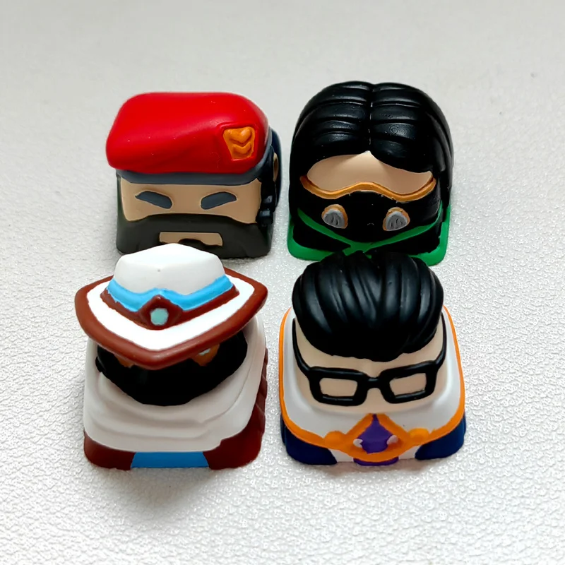 Valorant Keycap Gekko Omen Mudie لوحة المفاتيح الميكانيكية التخصيص Girl Valorant Keycaps
