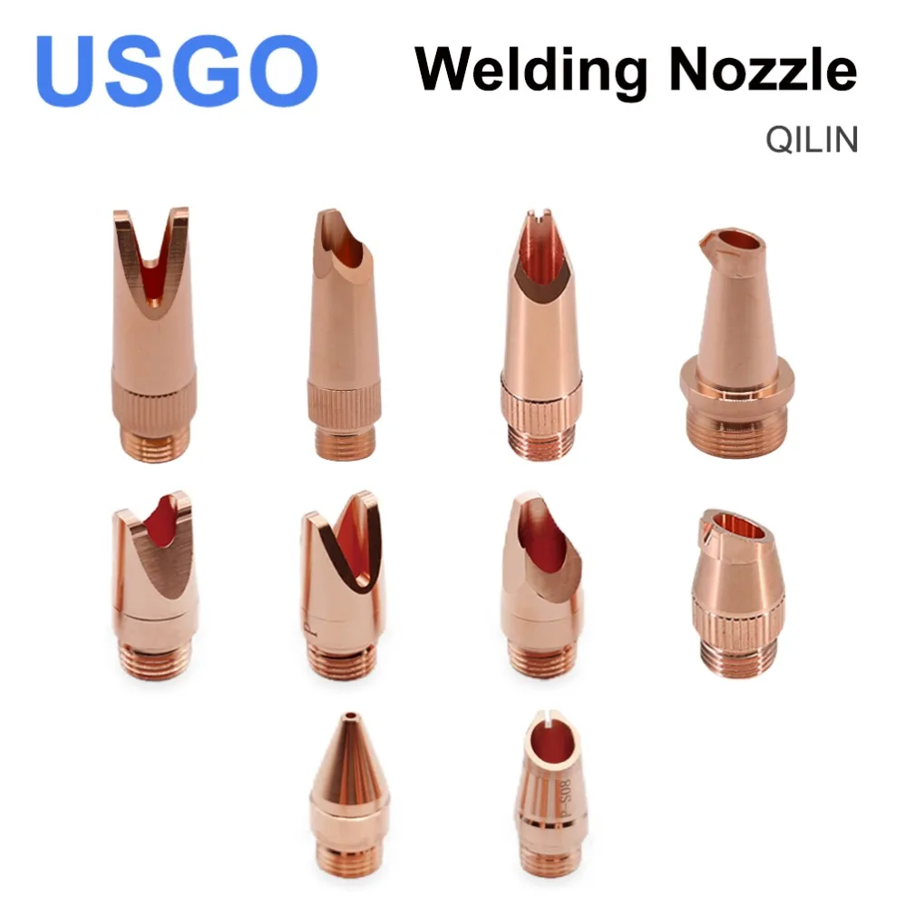 

USGO Laser Welding Nozzle M10 Thread Diameter 11.8mm Hand-held Copper Welding Nozzles for QILIN Laser Welding Machine