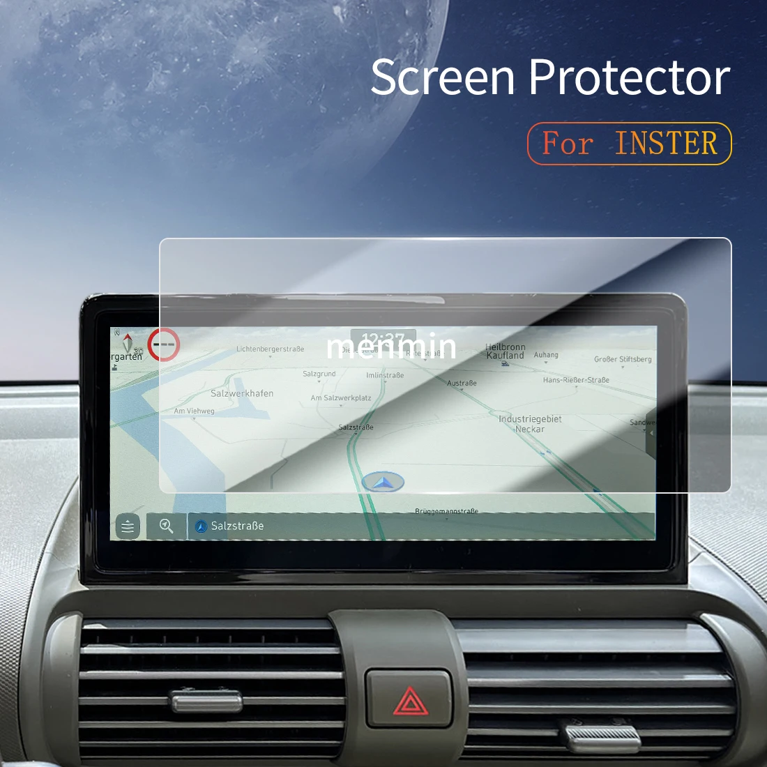 

Защитная пленка из закаленного стекла для экрана CarPlay/зеркала приборной панели автомобиля для HYUNDAI INSTER 26