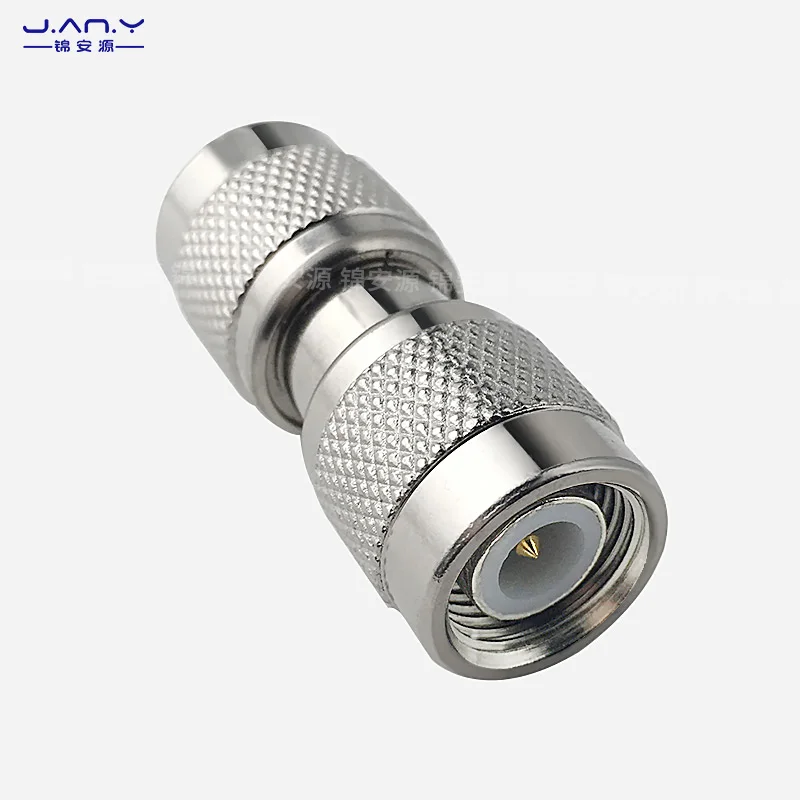 Pure copper TNC male to rotating connector RF RF coaxial feeder connector Dual L12 male straight extension docking