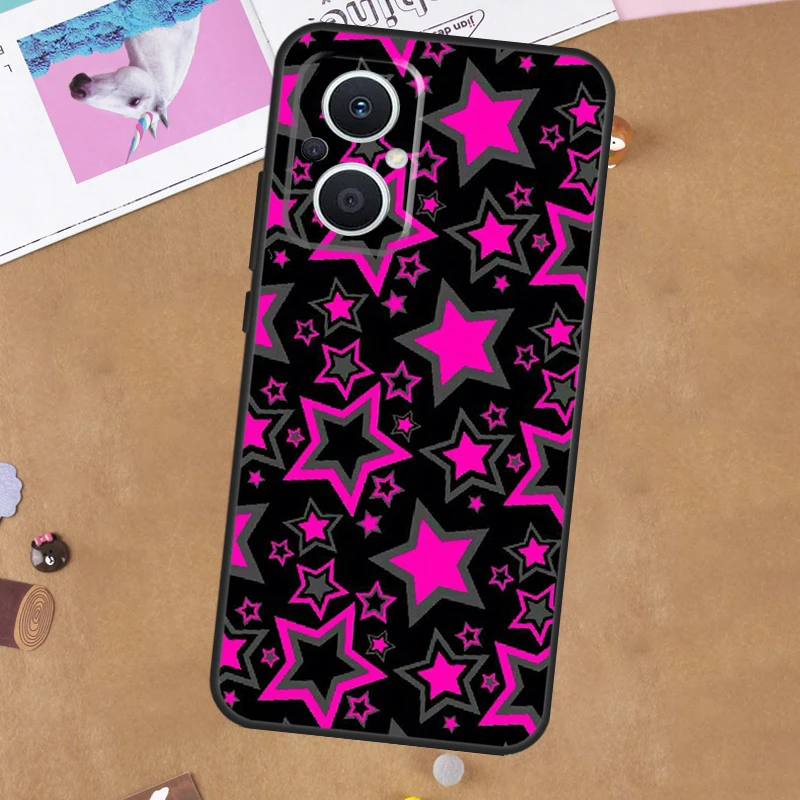 Y2k Star Element Custodia per OPPO Reno 14 13 12 11 10 Pro 14F 13F 12F 11F 8T 8 Lite OPPO Trova X8 X6 X5 Pro Cover