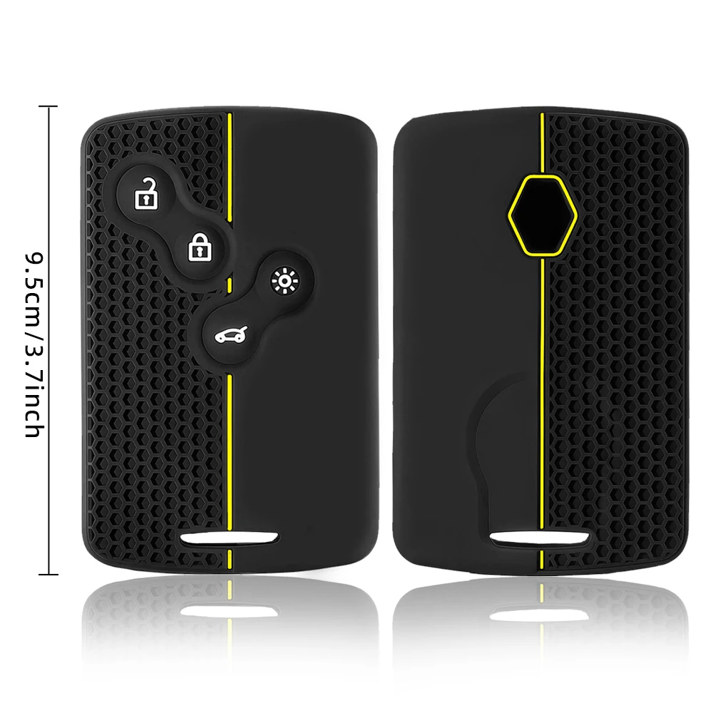 4 أزرار سيليكون حافظة مفاتيح السيارة غطاء لرينو داستر كابتور كليو لوجان ميجان 1 2 3 كوليوس ذات المناظر الطبيعية الخلابة نيما فلوينس زوي ملحق