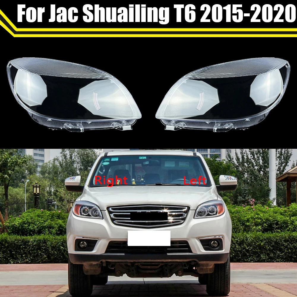 

Auto Headlamp Case For Jac Shuailing T6 2015-2020 Car Front Headlight Cover Glass Lamp Shell Lens Glass Caps Light Lampshade