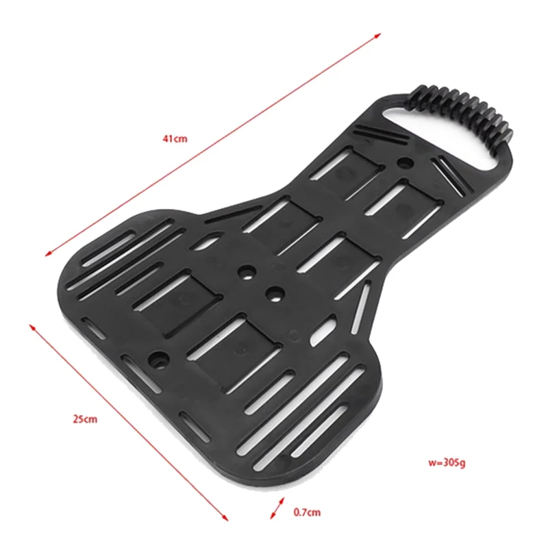 BCD สีดำสำหรับดำน้ำลึกสองชิ้น backboard backboard ดำน้ำมีความแข็งแรงสูงทนทานต่อบังเหียนหรือแจ็คเก็ตสีดำ