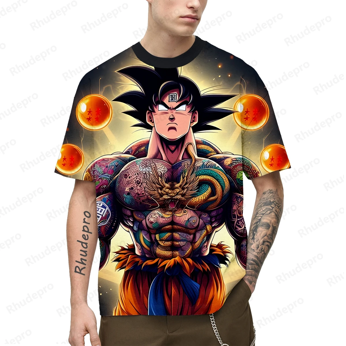 

Summer Hot Men Japan Anime Goku All Over 3D Print Cosplay Children Street T-Shirts Unisex Oversized Top 2024 Short sleeve