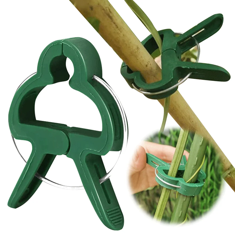 20/50Pcs Tomatoes Fastener Reusable Seedling Stem Support Vines Grow Upright Climbing Tool for Straightening Tomato Cage Trellis