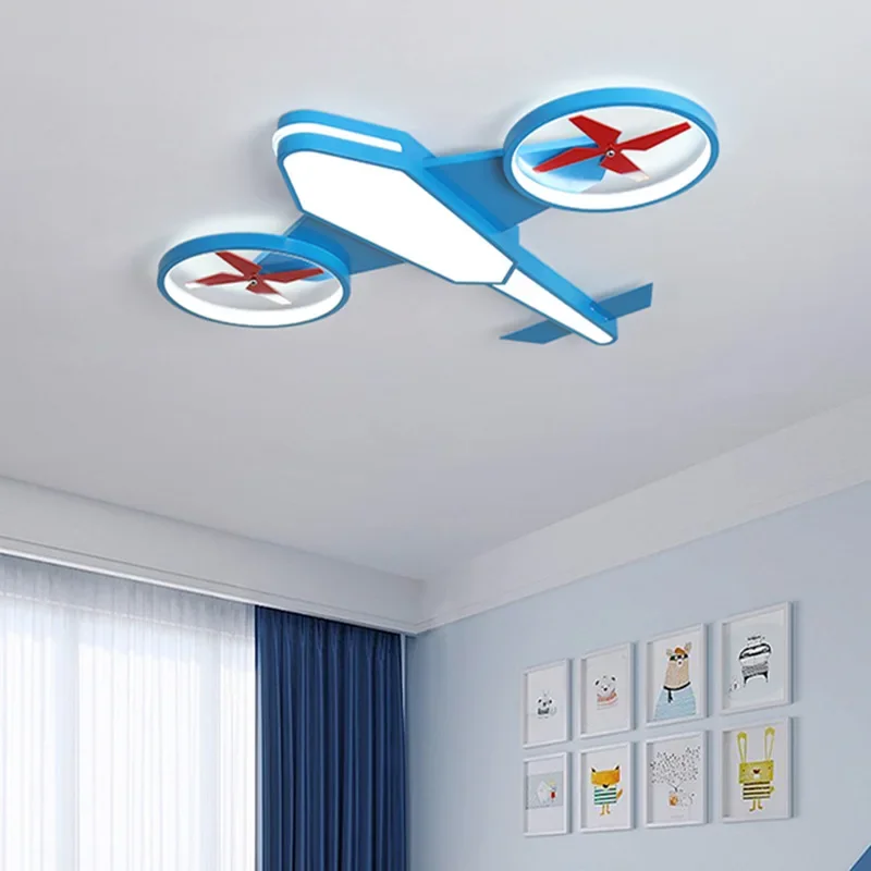 Children's room bedroom lamp creative fashion cartoon lamp boy eye plane light led ceiling lamp WF1220355