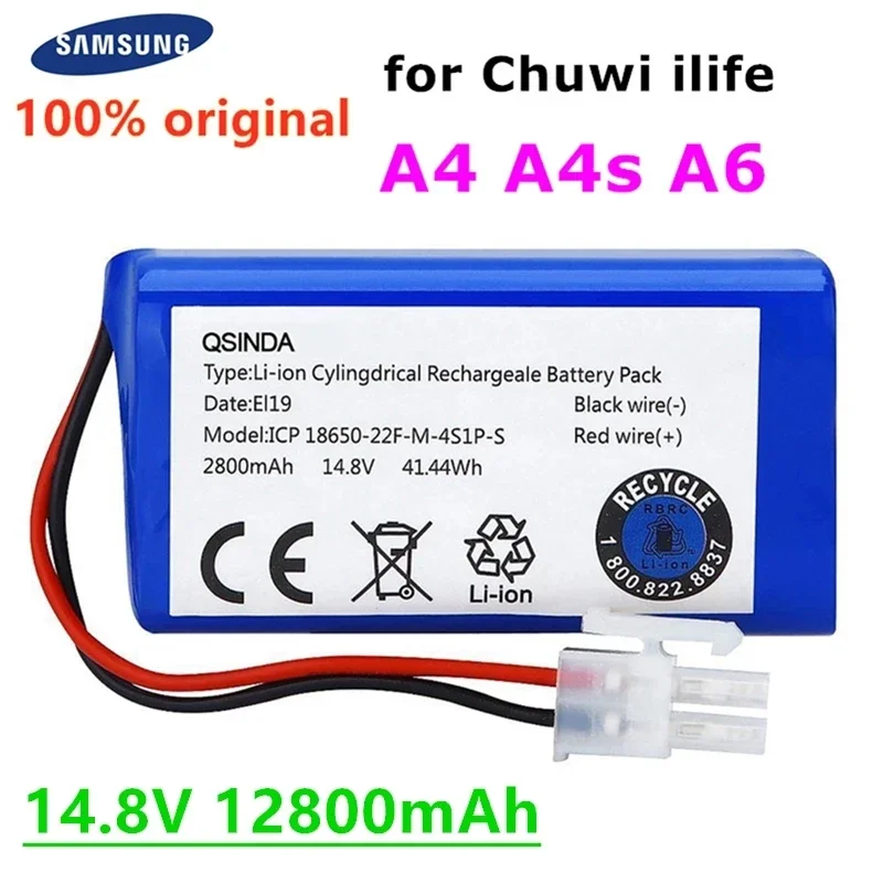 100% neue original Aufladbare ILIFE Batterie 14,8 V 12800mAh robotic staubsauger zubehör teile für Chuwi ilife A4 A4s a6