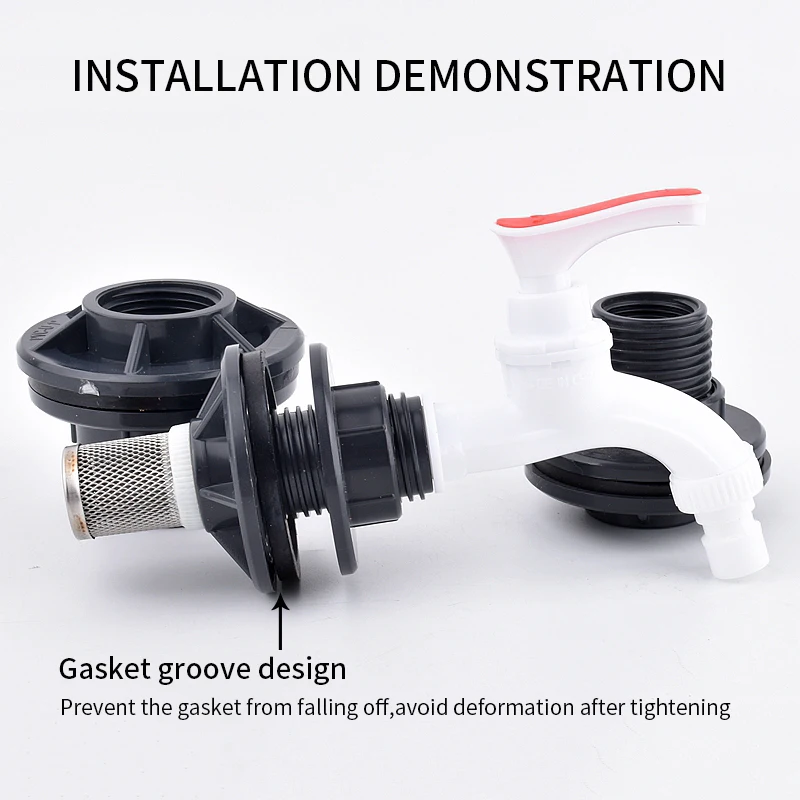 UPVC Fish Tank Drain Joint Water Tower Outlet Water Tank Connector Home DIY Watering Pipe Fittings for Fish Tank Pool Drenaż