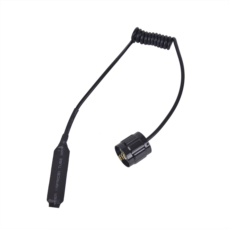 T70 التكتيكية مصباح يدوي مفتاح ضغط عن بعد Voiceless مع غطاء الفئران لالثقة T70 بندقية مصباح يدوي سلاح #6