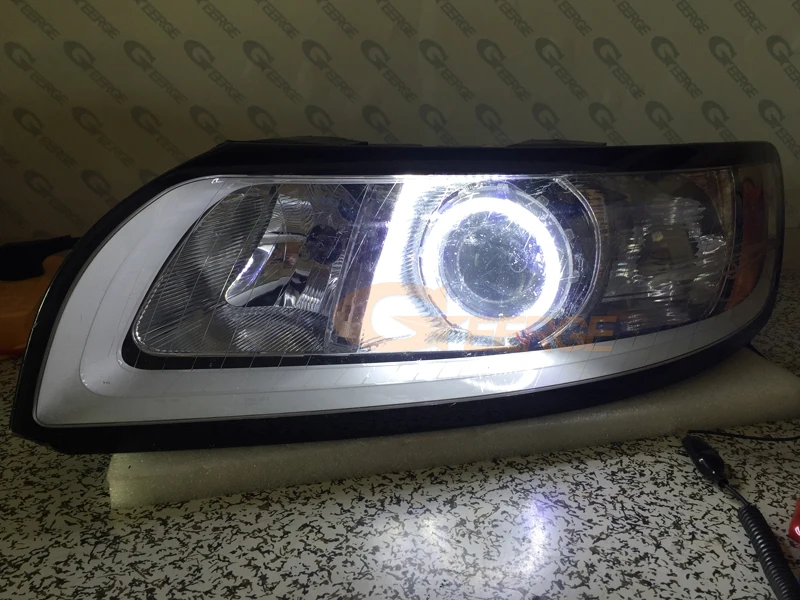 For Volvo S40 II V50 2004 2005 2006 2007 2008 2009 2010 2011 2012 Ultra Bright Day Light SMD LED Angel Eyes Kit Halo Rings