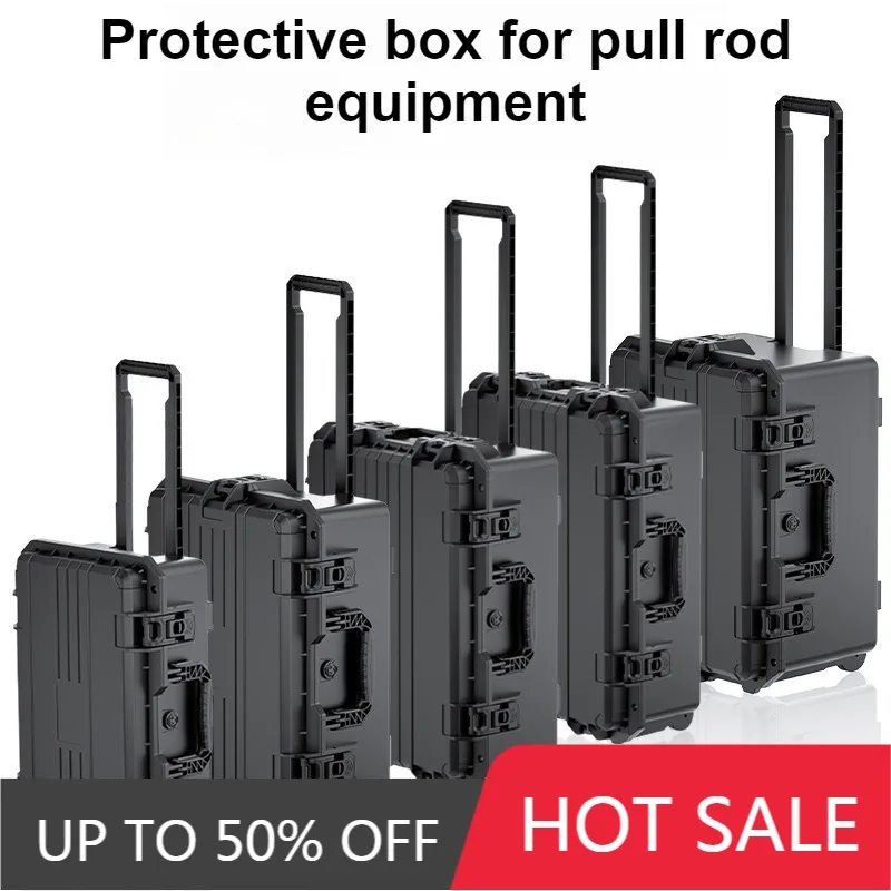 Pull Rod Tool Box Large Capacity Equipment Protective Boxes Waterproof Movable Instrument Storage Case Multifunctional Suitcase
