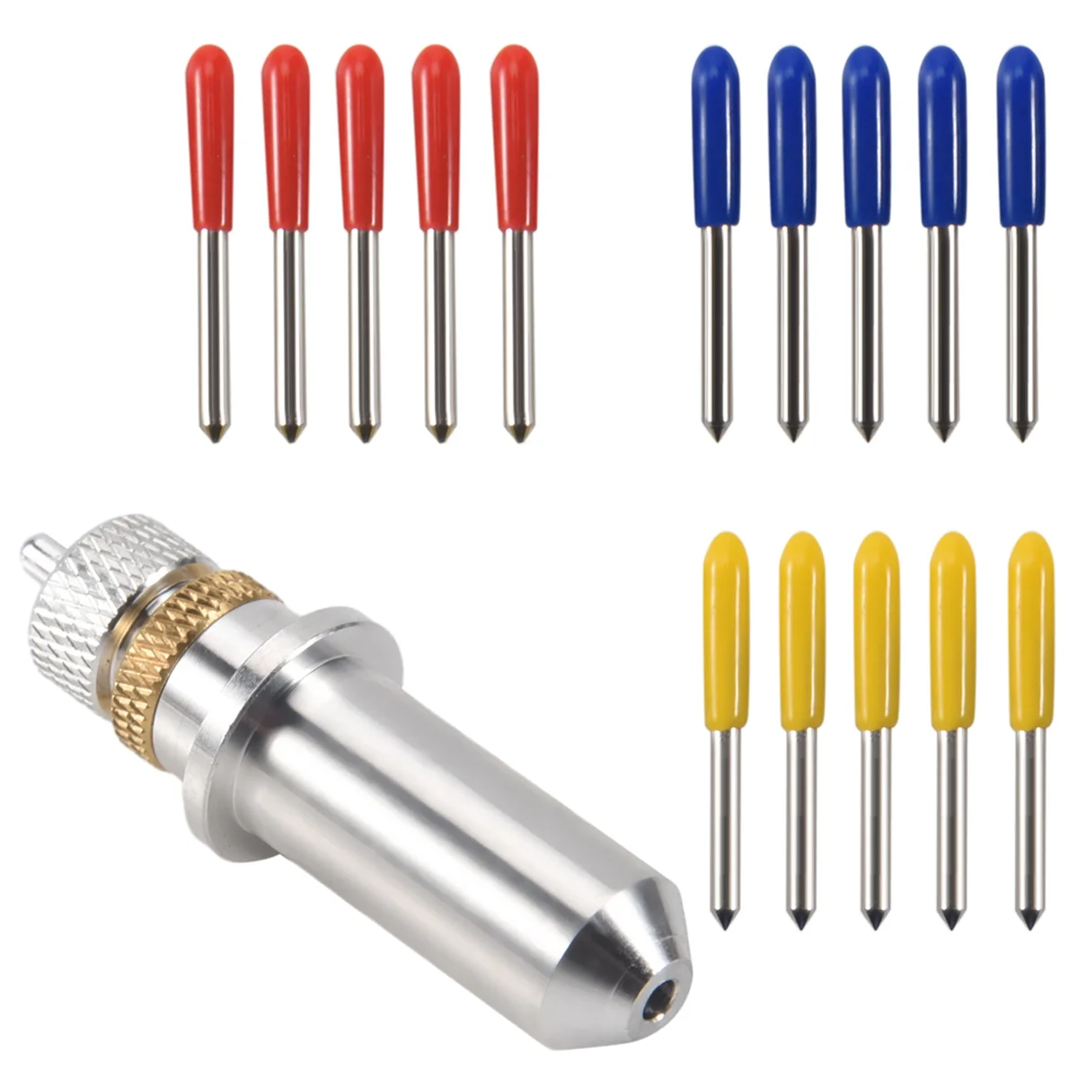 Качество! 15 шт., 30/45/60 градусов, виниловый резак, твердосплавные лезвия с держателем лезвия, корпус лезвия для Silhouette Cameo 3, виниловая резка