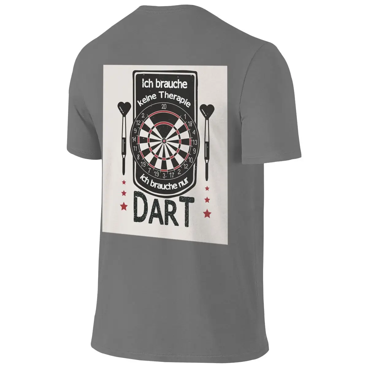 Sometimes The Only Thing That Helps Is Darts Basic Reversible T-shirt Japanese Street Double Edging Tee